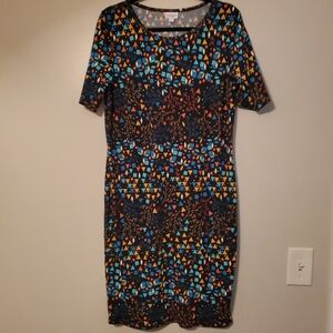 Lularoe Julia, size XL, color black multi-colored.